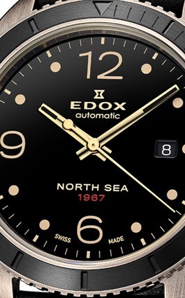 Edox North Sea 1967 Date Automatic 80118 BRN N67